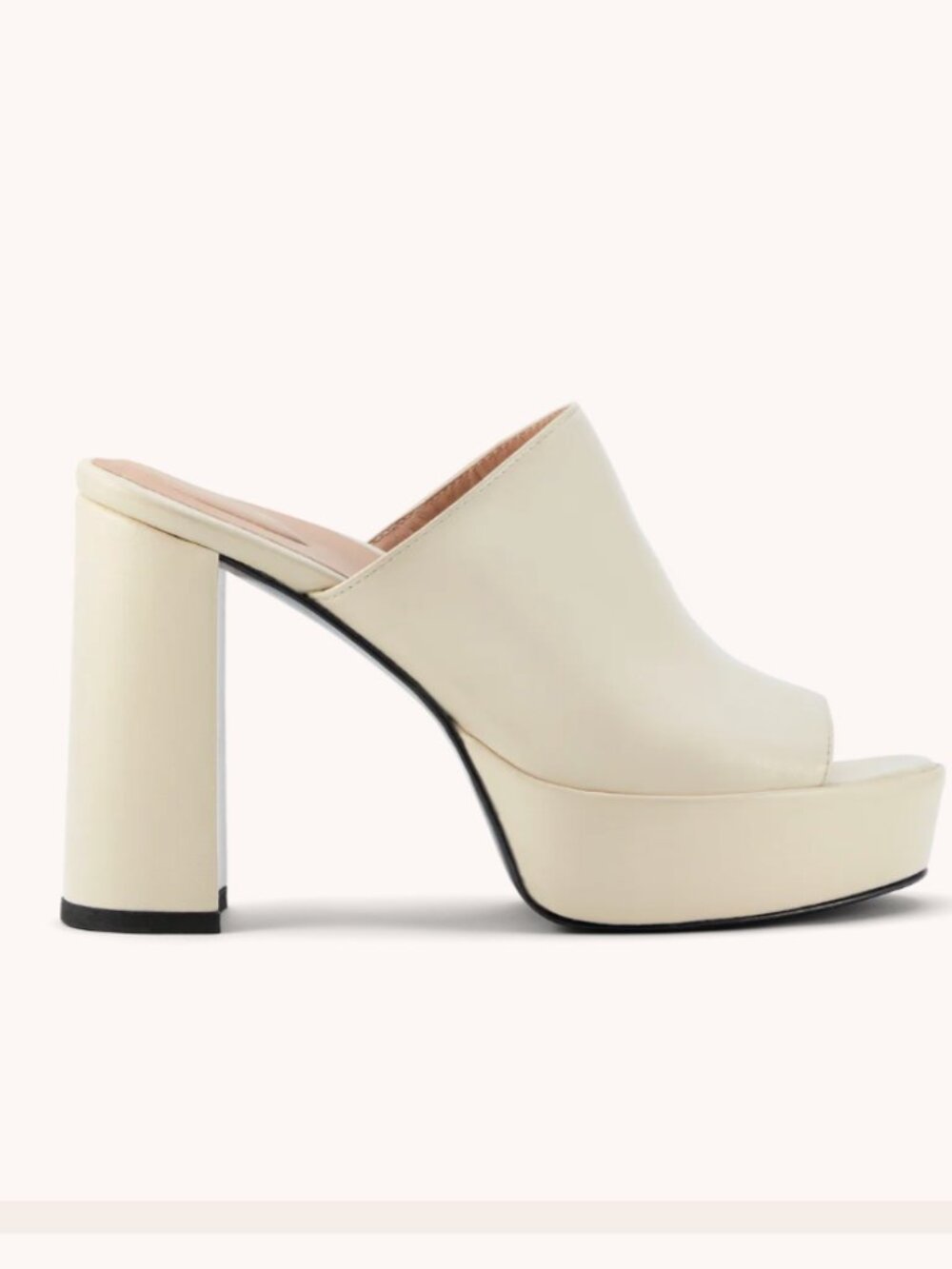 Inez Ceci Platform Sandals in Crema Calf Size 7.5